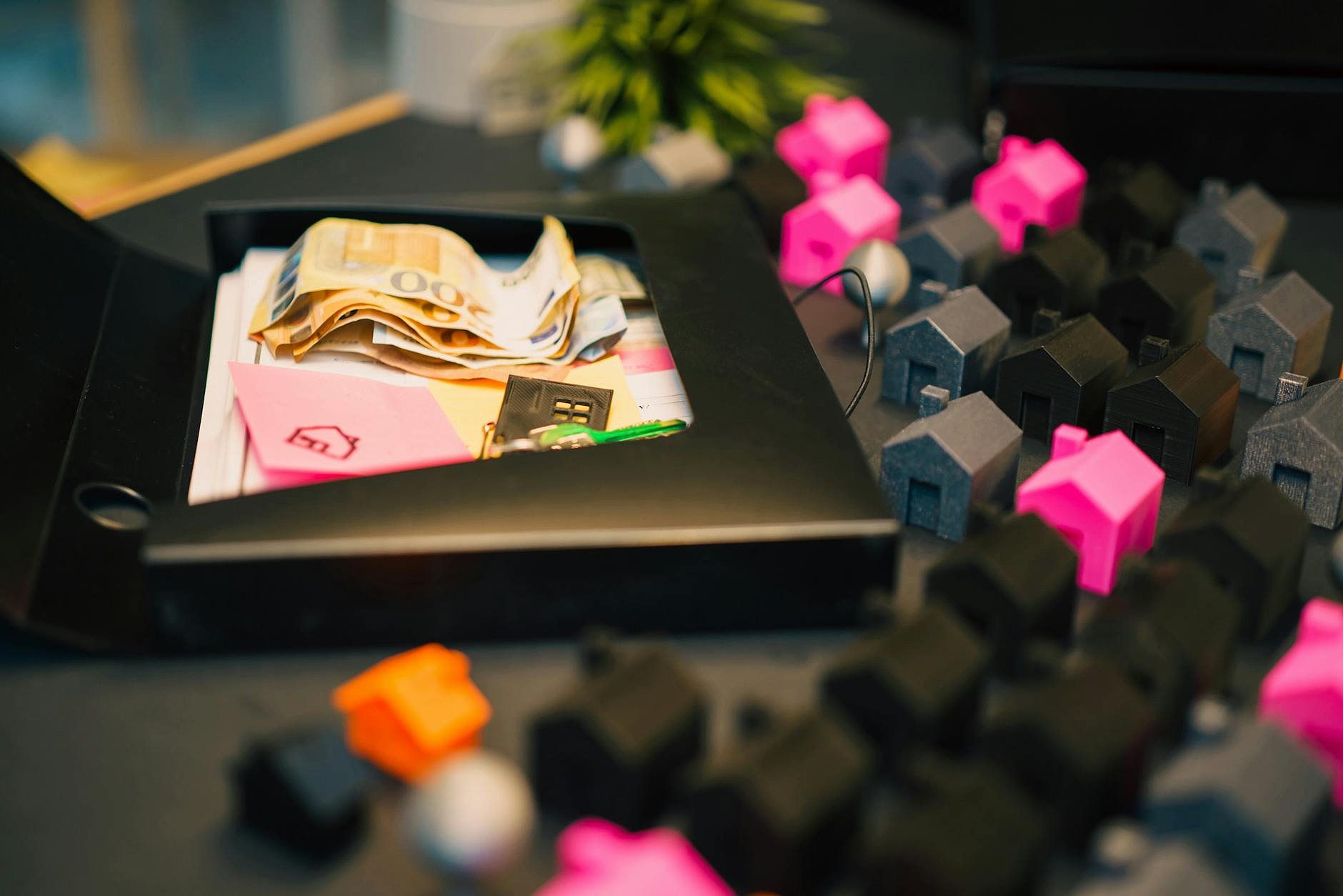 Organised estate documents in a home office filing system